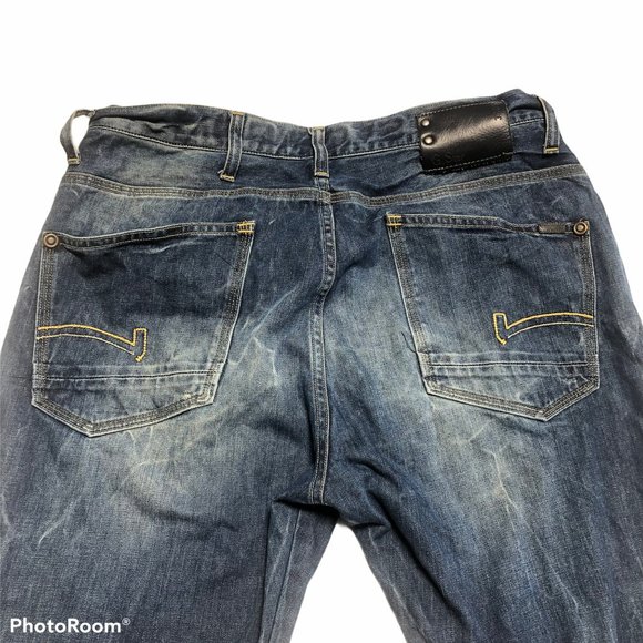 G star Raw 36x34 coder straight jeans distress - Picture 9 of 11